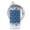 Patriotic Celebration 12 oz Stainless Steel Sippy Cups - FULL (back angle)