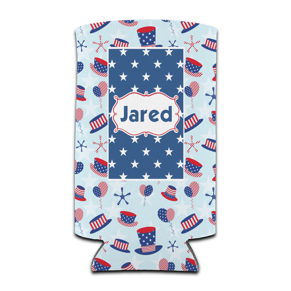 Custom Patriotic Celebration Can Cooler (tall 12 oz) (Personalized)
