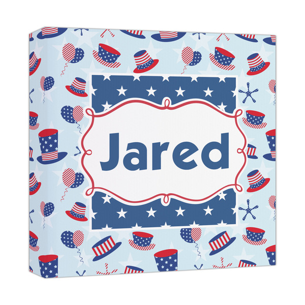 Custom Patriotic Celebration Canvas Print - 12x12 (Personalized)