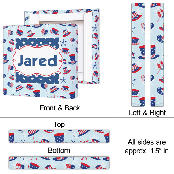 Patriotic Celebration 12x12 - Canvas Print - Approval