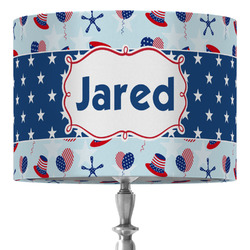 Patriotic Celebration 16" Drum Lamp Shade - Fabric (Personalized)