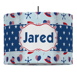 Patriotic Celebration 16" Drum Pendant Lamp - Fabric (Personalized)