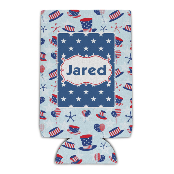Custom Patriotic Celebration Can Cooler (16 oz) (Personalized)