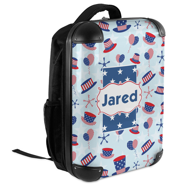 Patriotic Celebration 18" Hard Shell Backpacks - ANGLED VIEW