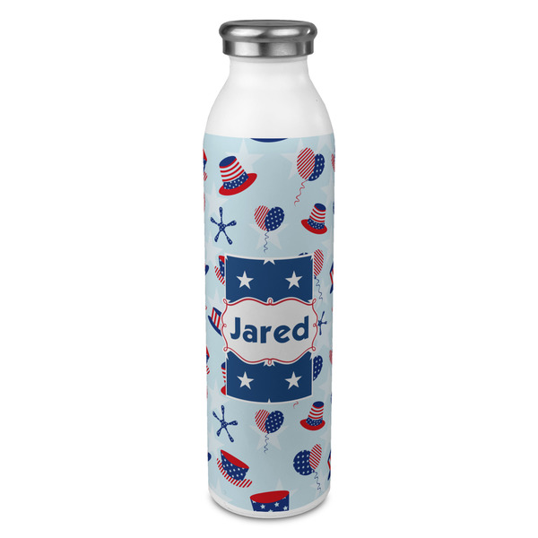 Custom Patriotic Celebration 20oz Stainless Steel Water Bottle - Full Print (Personalized)