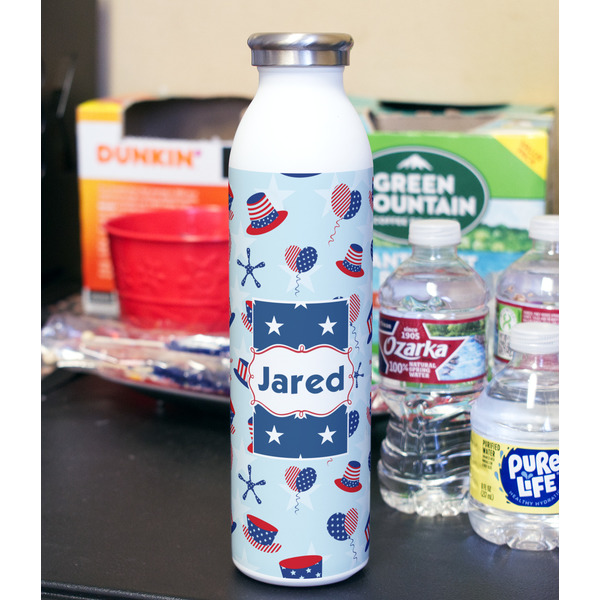 Patriotic Celebration 20oz Water Bottles - Full Print - In Context