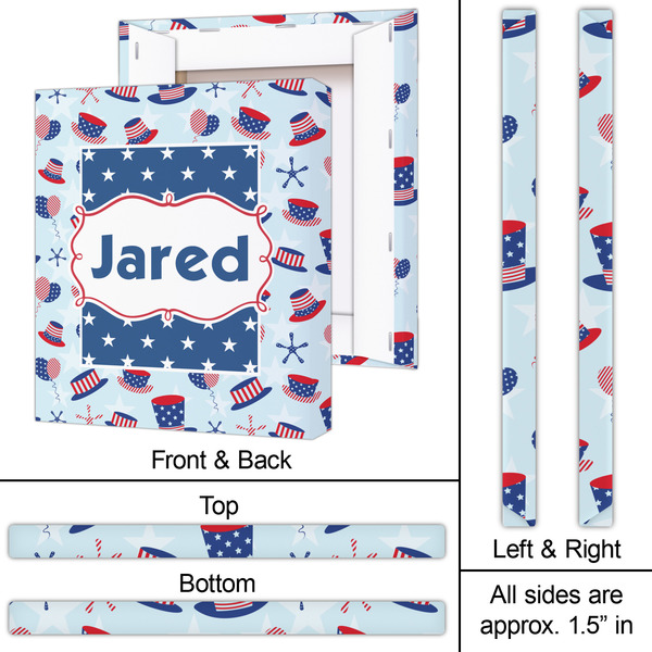 Patriotic Celebration 20x24 - Canvas Print - Approval