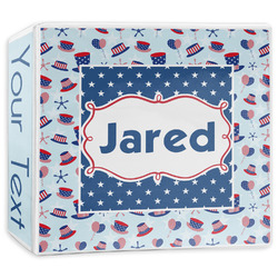 Patriotic Celebration 3-Ring Binder - 3 inch (Personalized)