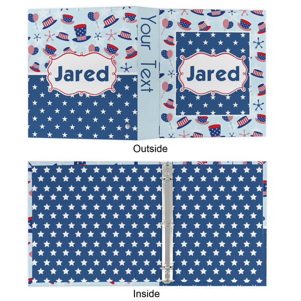 Patriotic Celebration 3 Ring Binders - Full Wrap - 1" - APPROVAL