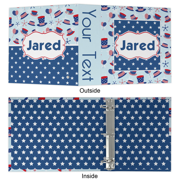 Patriotic Celebration 3 Ring Binders - Full Wrap - 2" - APPROVAL