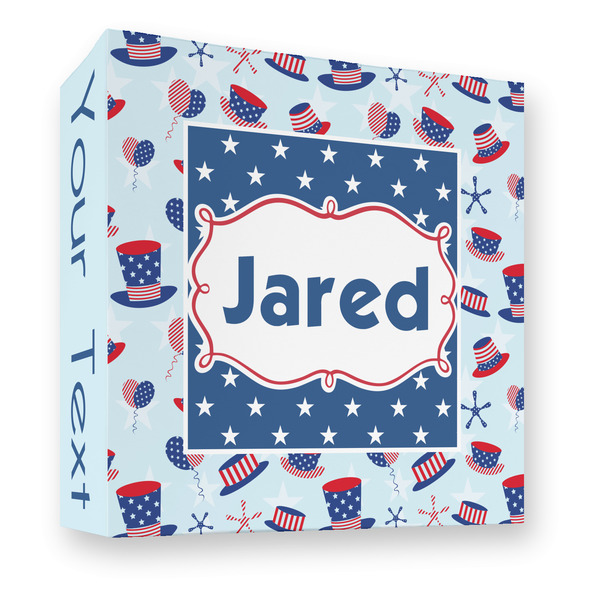 Custom Patriotic Celebration 3 Ring Binder - Full Wrap - 3" (Personalized)