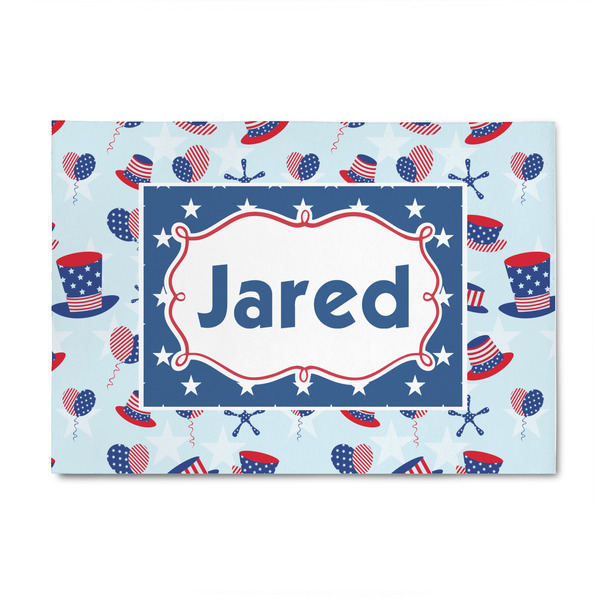 Custom Patriotic Celebration 4' x 6' Indoor Area Rug (Personalized)