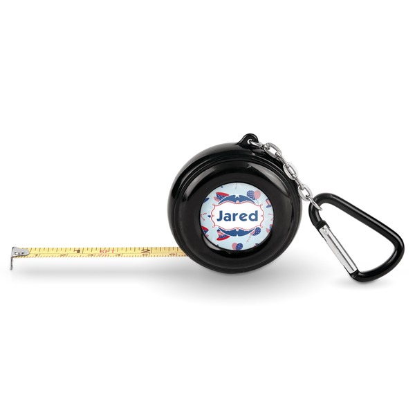 Custom Patriotic Celebration Pocket Tape Measure - 6 Ft w/ Carabiner Clip (Personalized)