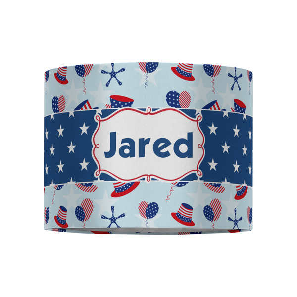 Patriotic Celebration 8" Drum Lampshade - FRONT (Fabric)