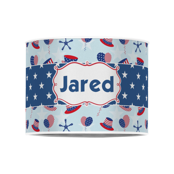 Patriotic Celebration 8" Drum Lampshade - FRONT (Poly Film)