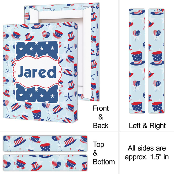 Patriotic Celebration 8x10 - Canvas Print - Approval