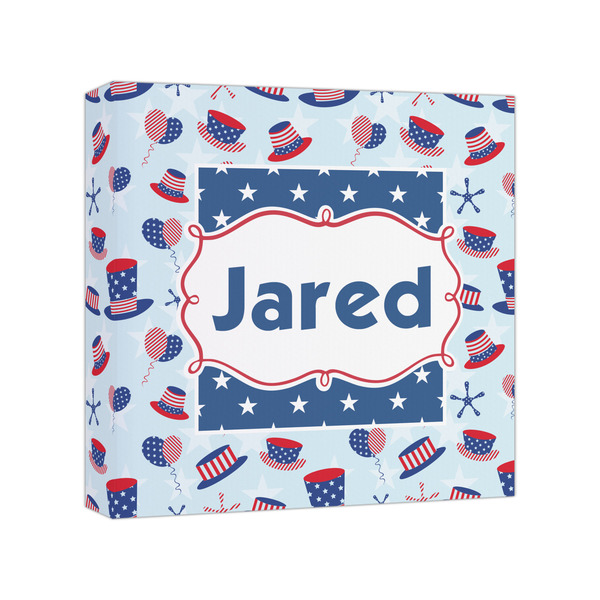 Custom Patriotic Celebration Canvas Print - 8x8 (Personalized)