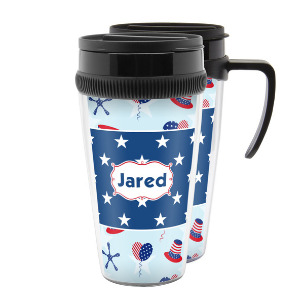 Custom Patriotic Celebration Acrylic Travel Mug (Personalized)