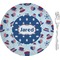 Patriotic Celebration 8" Glass Appetizer / Dessert Plates - Single or Set (Personalized)