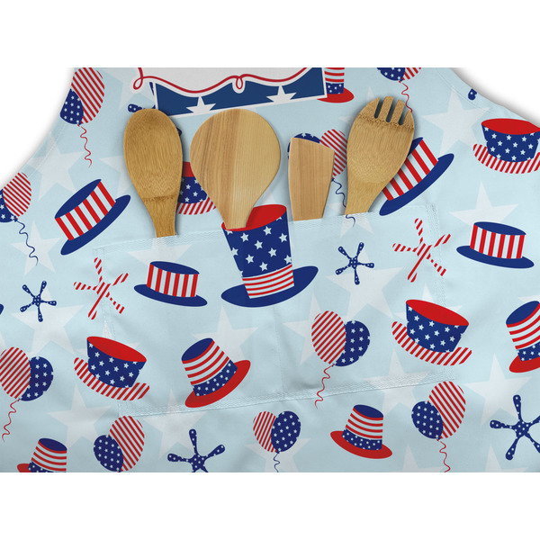 Patriotic Celebration Apron - Pocket Detail with Props