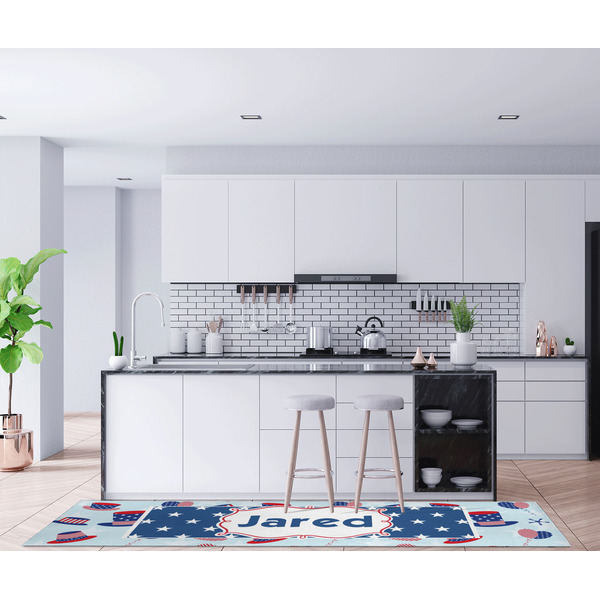 Patriotic Celebration Area Rug Sizes
