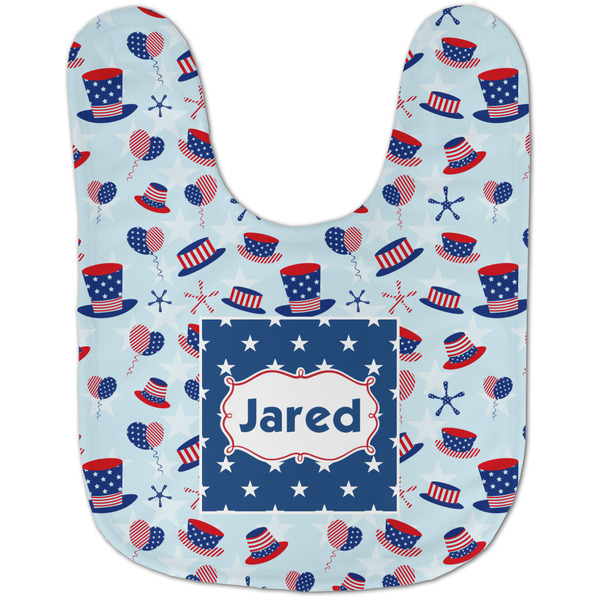 Patriotic Celebration Baby Bib - AFT flat