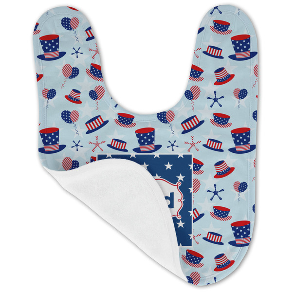 Patriotic Celebration Baby Bib - AFT folded
