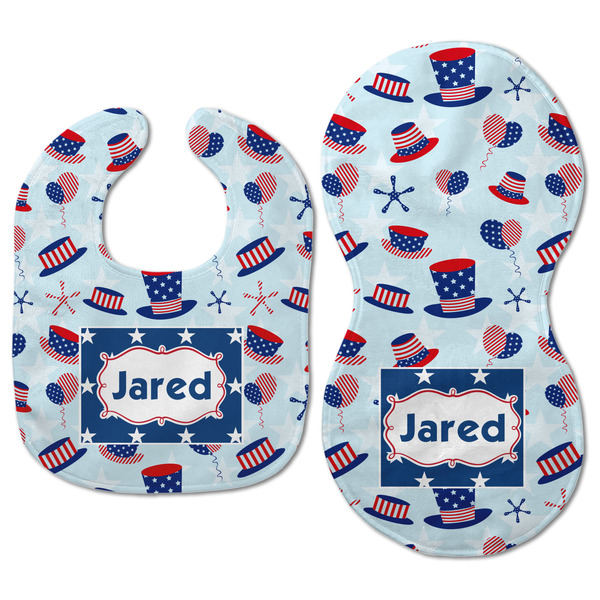 Patriotic Celebration Baby Bib & Burp Set - Approval (new bib & burp)