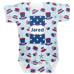 Patriotic Celebration Baby Bodysuit 0-3 (Personalized)