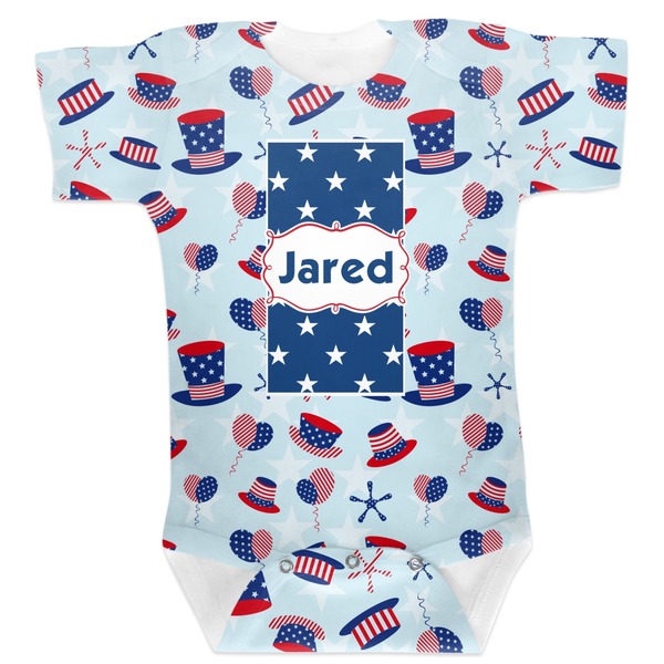 Custom Patriotic Celebration Baby Bodysuit 3-6 (Personalized)