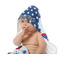 Patriotic Celebration Baby Hooded Towel on Child