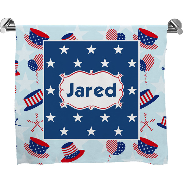 Custom Patriotic Celebration Bath Towel (Personalized)