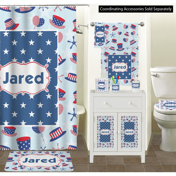 Patriotic Celebration Bathroom Scene