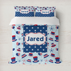 Patriotic Celebration Duvet Cover (Personalized)