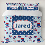 Patriotic Celebration Duvet Cover Set - King (Personalized)