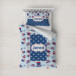 Patriotic Celebration Duvet Cover Set - Twin (Personalized)