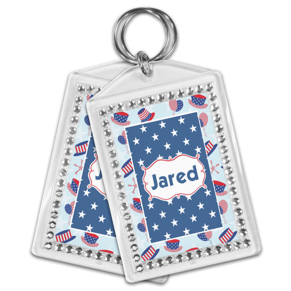 Patriotic Celebration Bling Keychain - MAIN