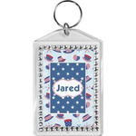 Patriotic Celebration Bling Keychain (Personalized)