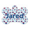 Patriotic Celebration Bone Shaped Dog ID Tag (Personalized)