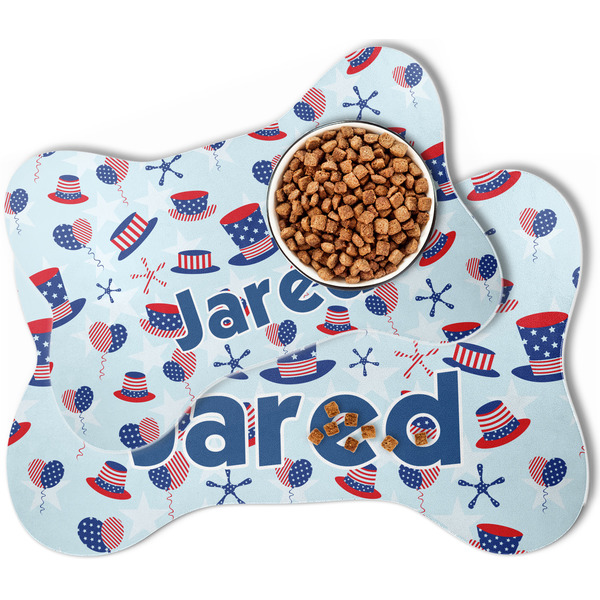Patriotic Celebration Bone Shaped Dog Mats - MAIN