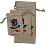 Patriotic Celebration Burlap Gift Bag (Personalized)