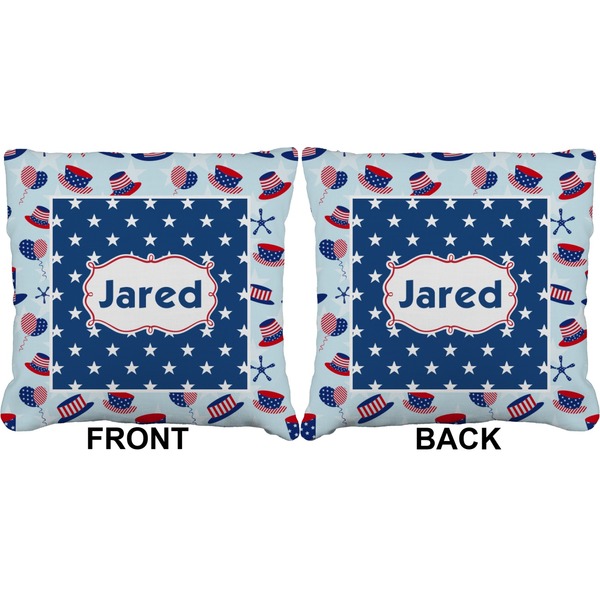 Patriotic Celebration Burlap Pillow Approval