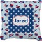 Patriotic Celebration Burlap Pillow (Personalized)