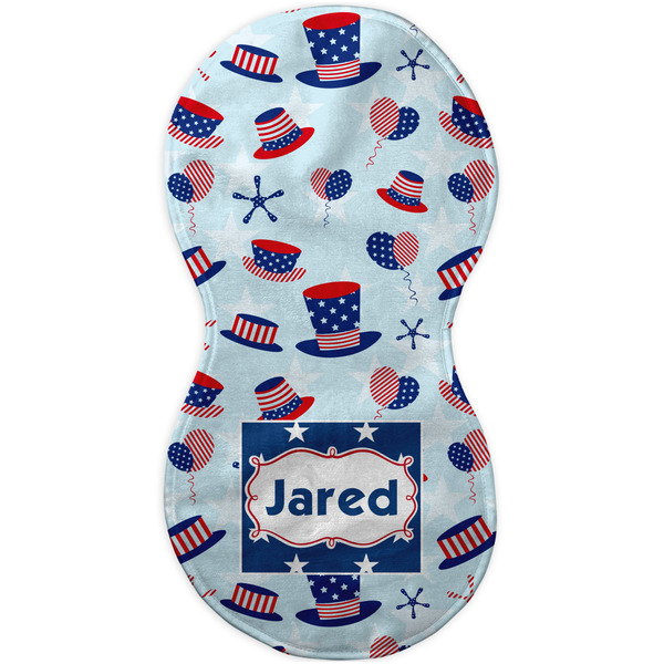 Patriotic Celebration Burp Peanut Shaped Flat