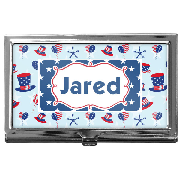 Custom Patriotic Celebration Business Card Case