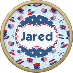 Patriotic Celebration Cabinet Knob - Gold (Personalized)