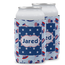 Patriotic Celebration Can Cooler (12 oz) w/ Name or Text