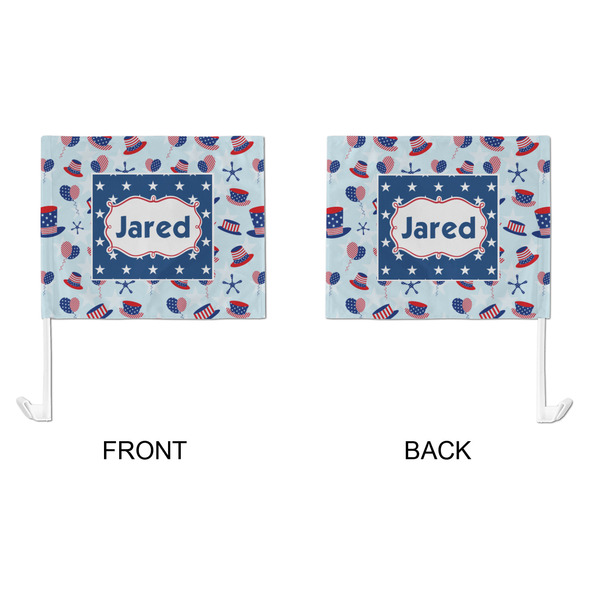 Patriotic Celebration Car Flag - Large - APPROVAL