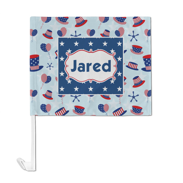 Patriotic Celebration Car Flag - Large - FRONT