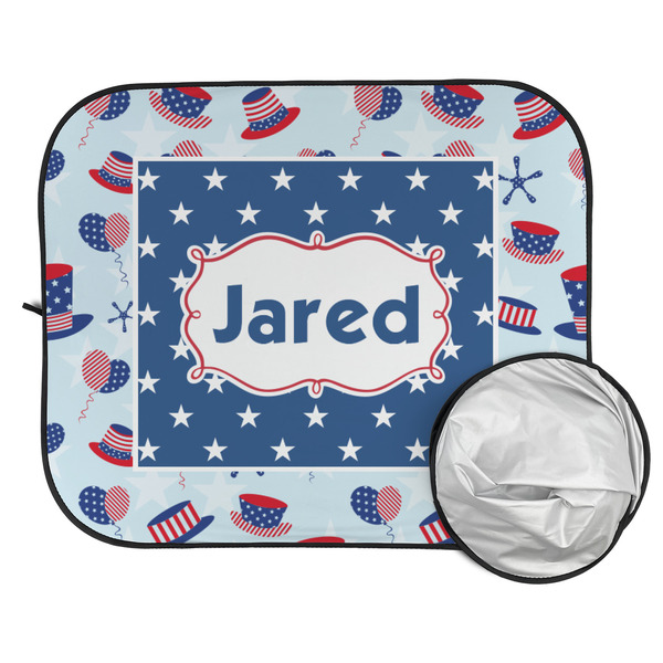 Patriotic Celebration Car Sun Shades - FOLDED & UNFOLDED